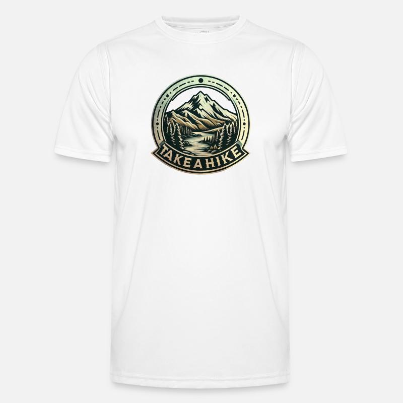Machen Sie eine Wanderung! - Männer Funktions-T-Shirt - Weiß
