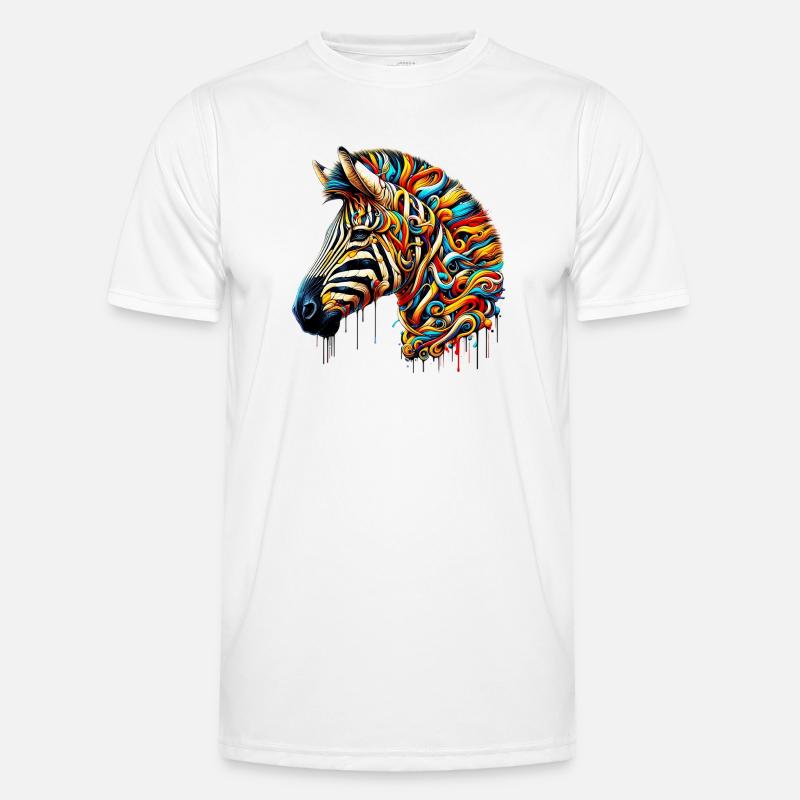 Zebra - Men's Functional T-Shirt - white