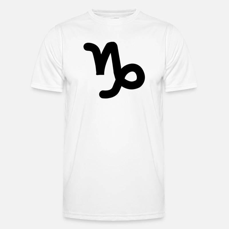 Steinbock Steinbock Steinbock Sternzeichen - Männer Funktions-T-Shirt - Weiß