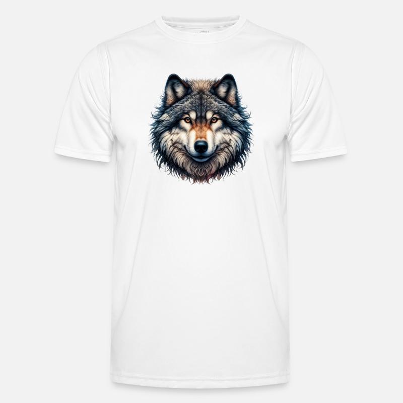 Wolf - Men's Functional T-Shirt - white