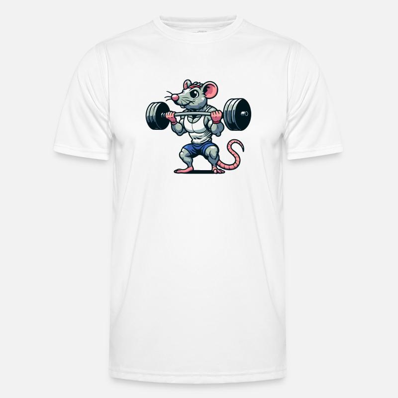 Mighty Mouse Lifter: Der Workout-Krieger Männer Funktions-T-Shirt