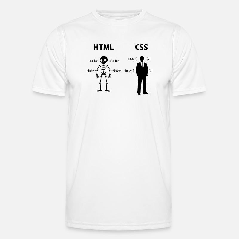 Developer Programmierer Coden Css Skripting Code Männer Funktions-T-Shirt