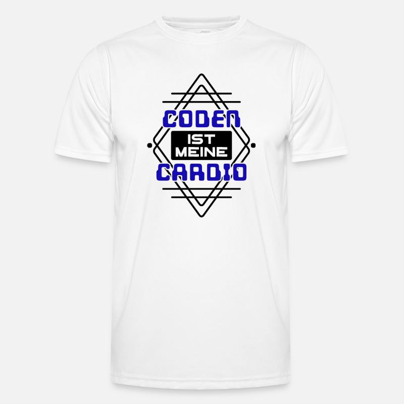 Softwareentwickler Developer Cooler Spruch Coden - Männer Funktions-T-Shirt - Weiß