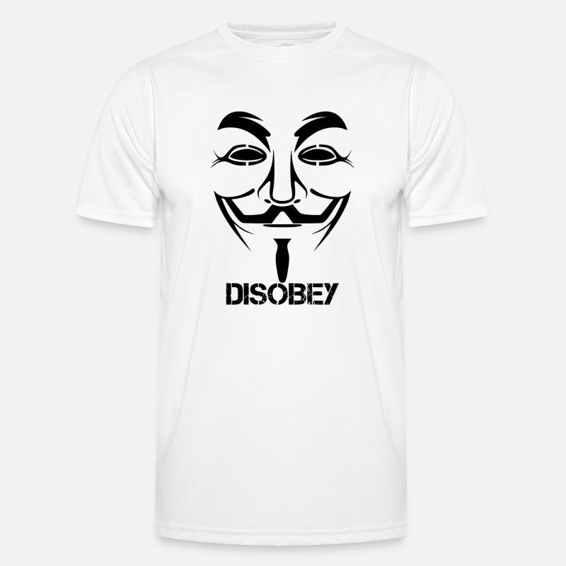 Disobey Anonymous Männer Funktions-T-Shirt