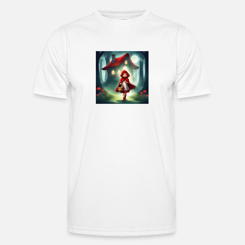 Rotkäppchen, ein wunderbares Märchen - Männer Funktions-T-Shirt - Weiß