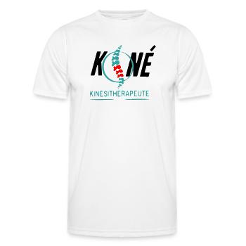Physiotherapist - Men's Functional T-Shirt - white - Front - AI Model Male 178 dark (178cm)