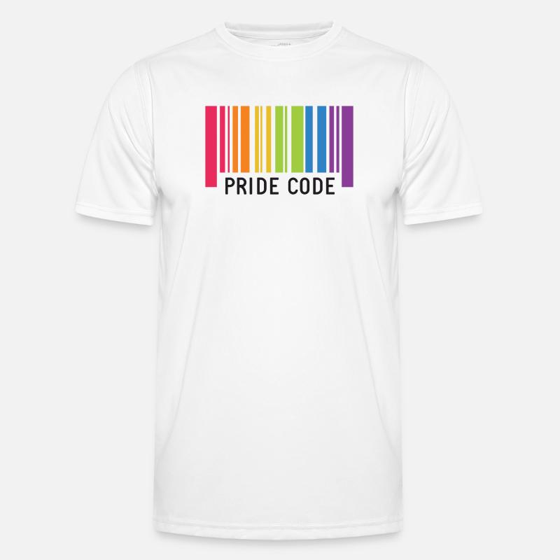LGBT Pride Monat - Pride Code - Männer Funktions-T-Shirt - Weiß