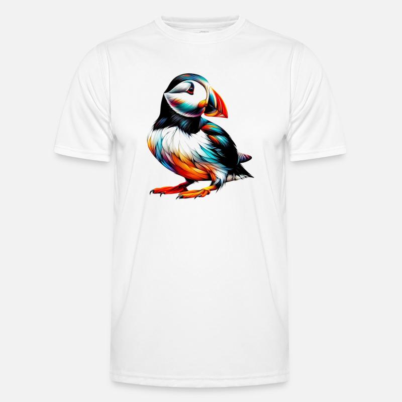 Søpapegøje - Funktionsshirt til herrer - hvid