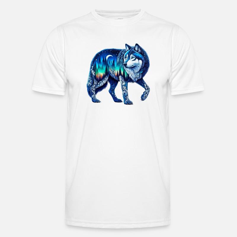 Wolf - Men's Functional T-Shirt - white