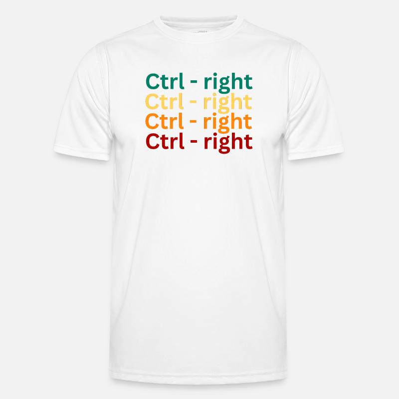 Keyboard Shortcut Pattern Design - Men's Functional T-Shirt - white
