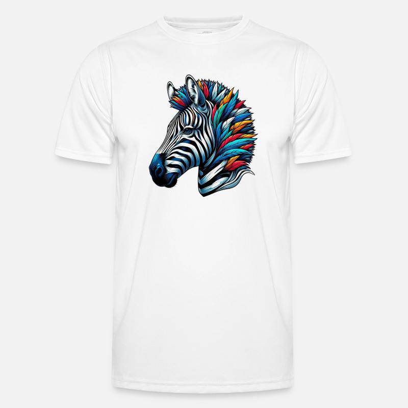 Zebra Männer Funktions-T-Shirt
