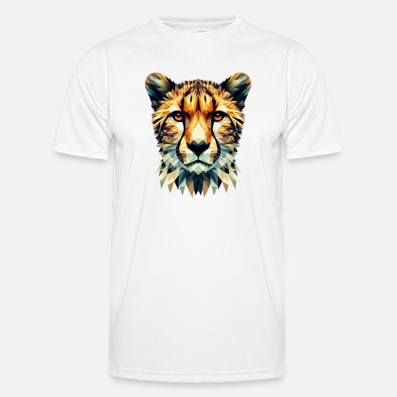 Guépard polygonal T-shirt sport Homme