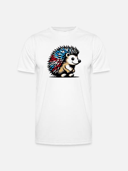 Hedgehog - Men's Functional T-Shirt - white