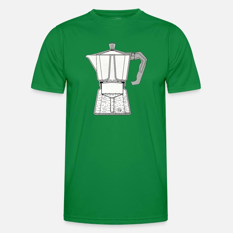 Mocca Espresso Maker Men's Functional T-Shirt