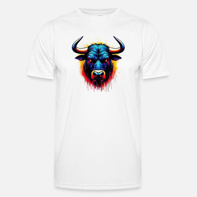 Bull - Men's Functional T-Shirt - white