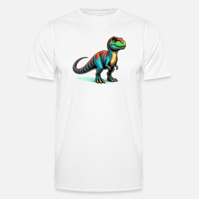 Dinosaur - Men's Functional T-Shirt - white