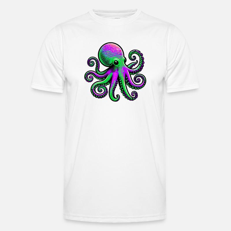 Octopus - Men's Functional T-Shirt - white