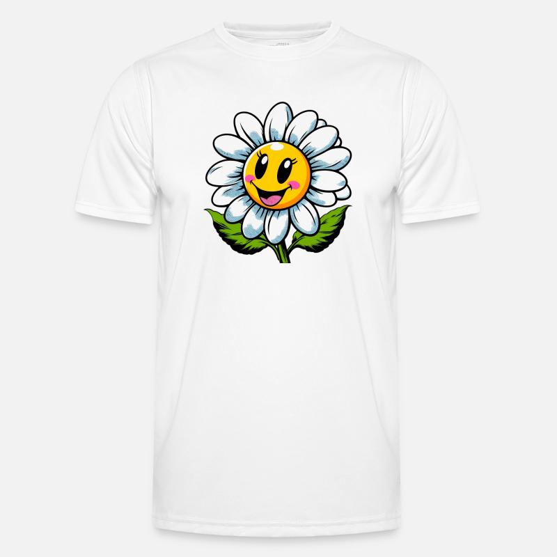 Gänseblümchen Männer Funktions-T-Shirt