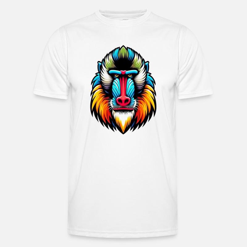Mandrill-Affe Männer Funktions-T-Shirt