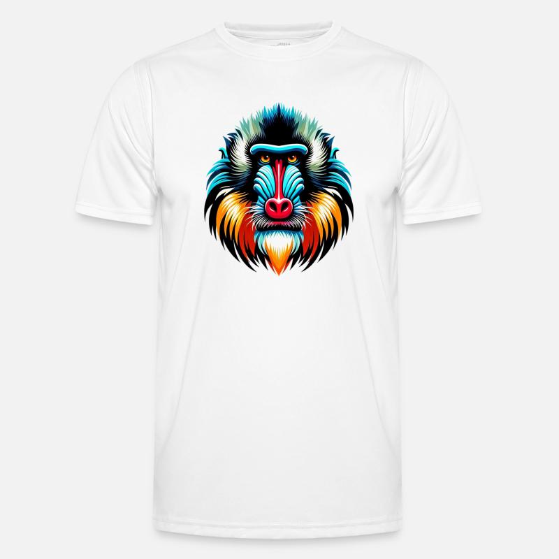 Mandrill-Affe Männer Funktions-T-Shirt