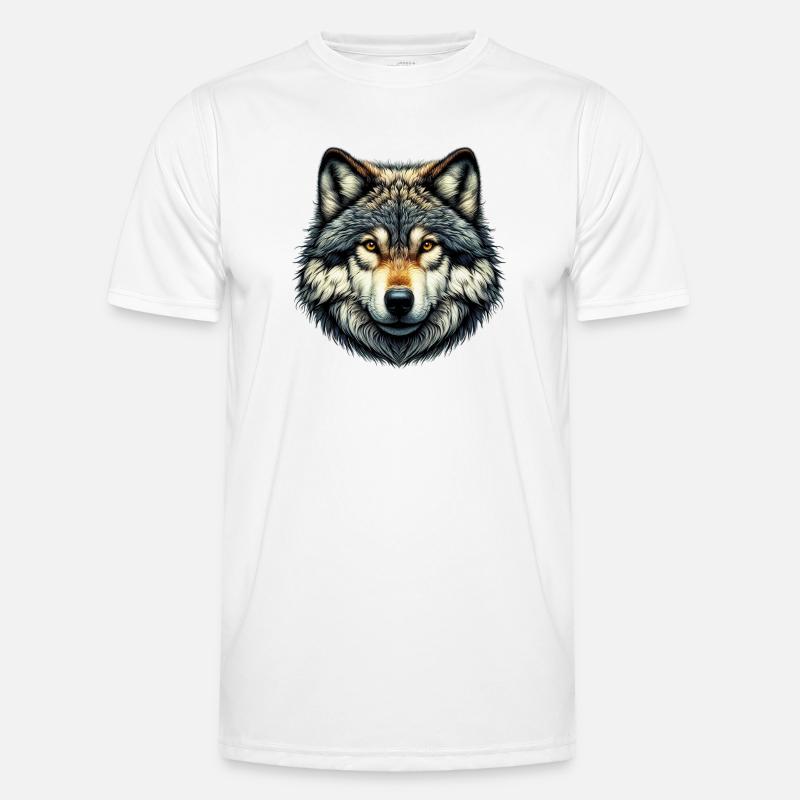 Wolf - Men's Functional T-Shirt - white
