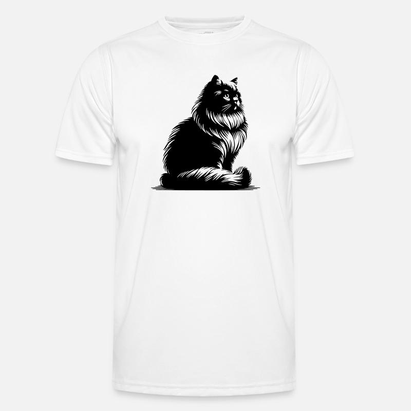 Britisch Langhaar Katze Männer Funktions-T-Shirt