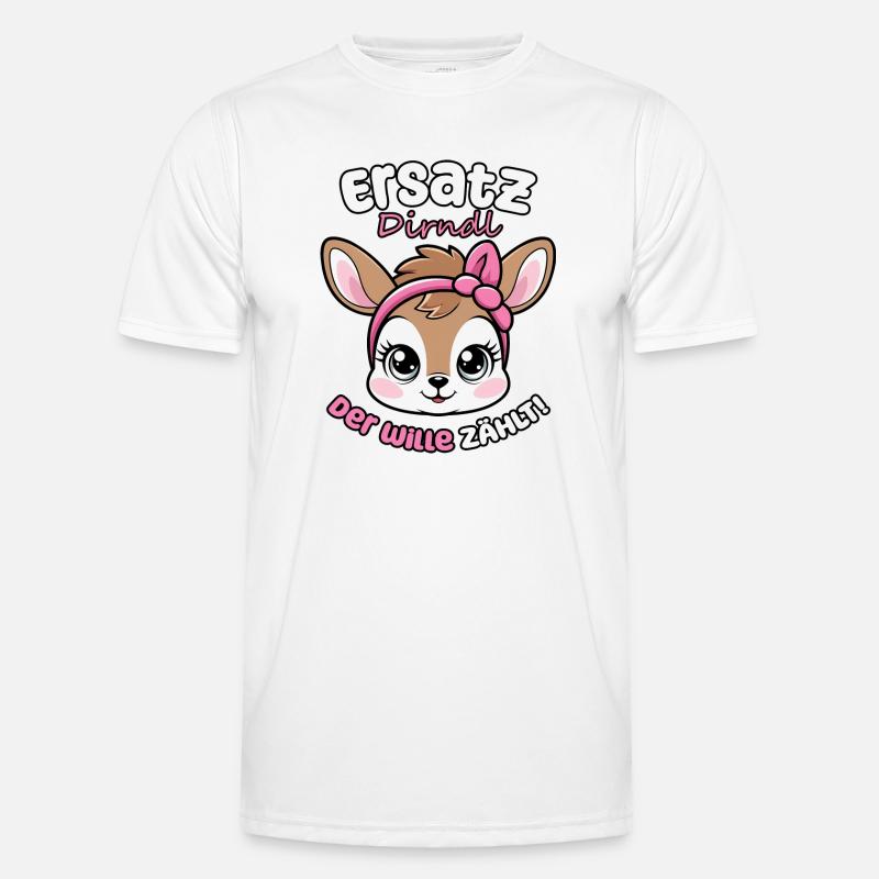Kawaii Hirsch dit dirndl de remplacement, la volonté compte ! T-shirt sport Homme