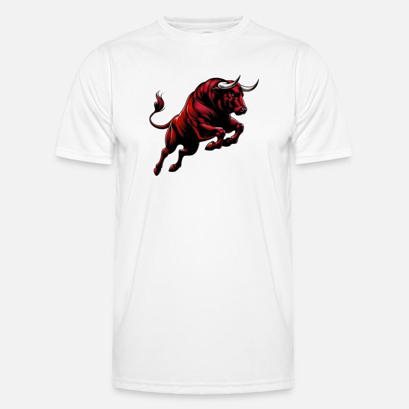 Bull - Men's Functional T-Shirt - white