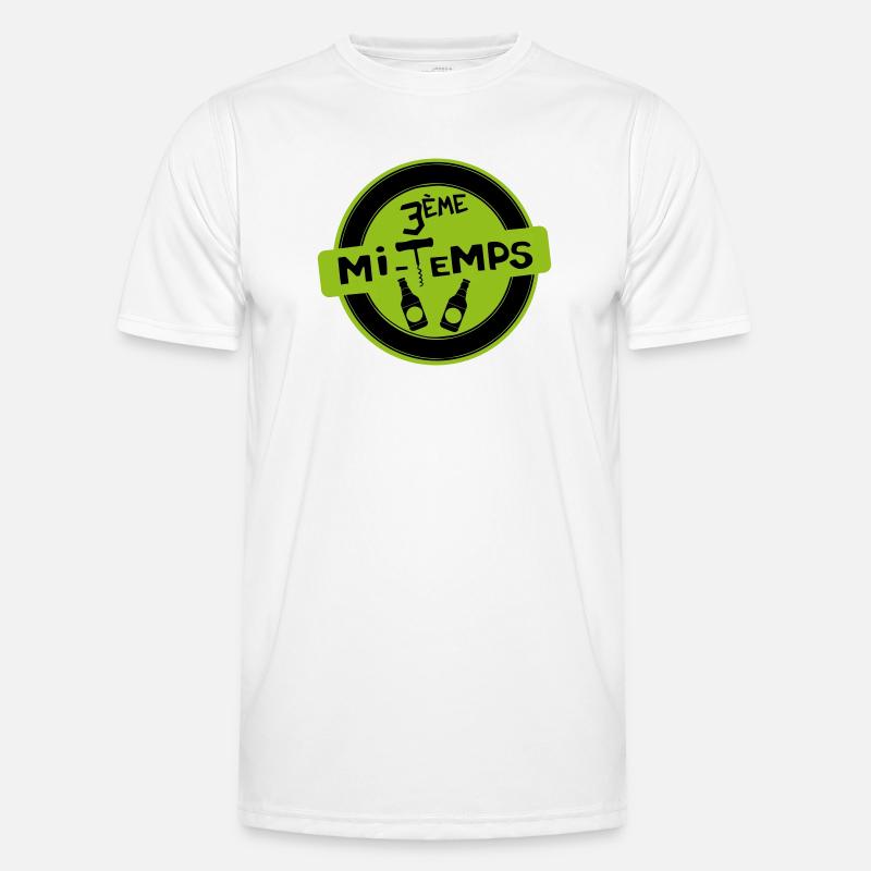 3. Halbzeit - Männer Funktions-T-Shirt - Weiß