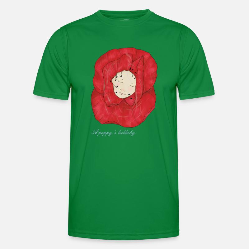 Ein einschläfernder Mohn Männer Funktions-T-Shirt