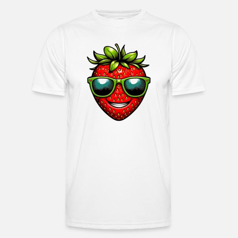 Erdbeeren Erdbeeren Männer Funktions-T-Shirt