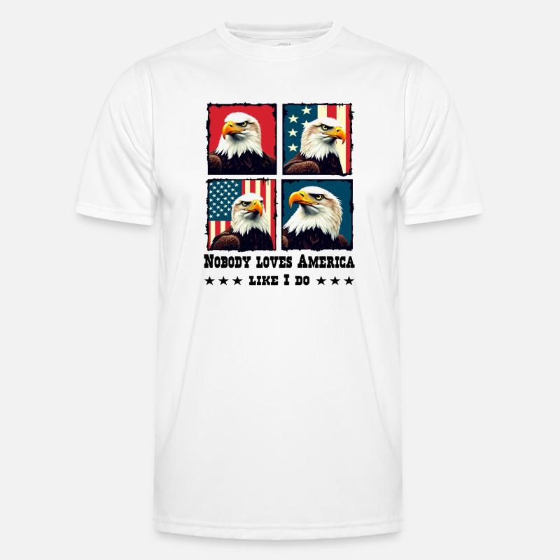 Bald eagle - Men's Functional T-Shirt - white