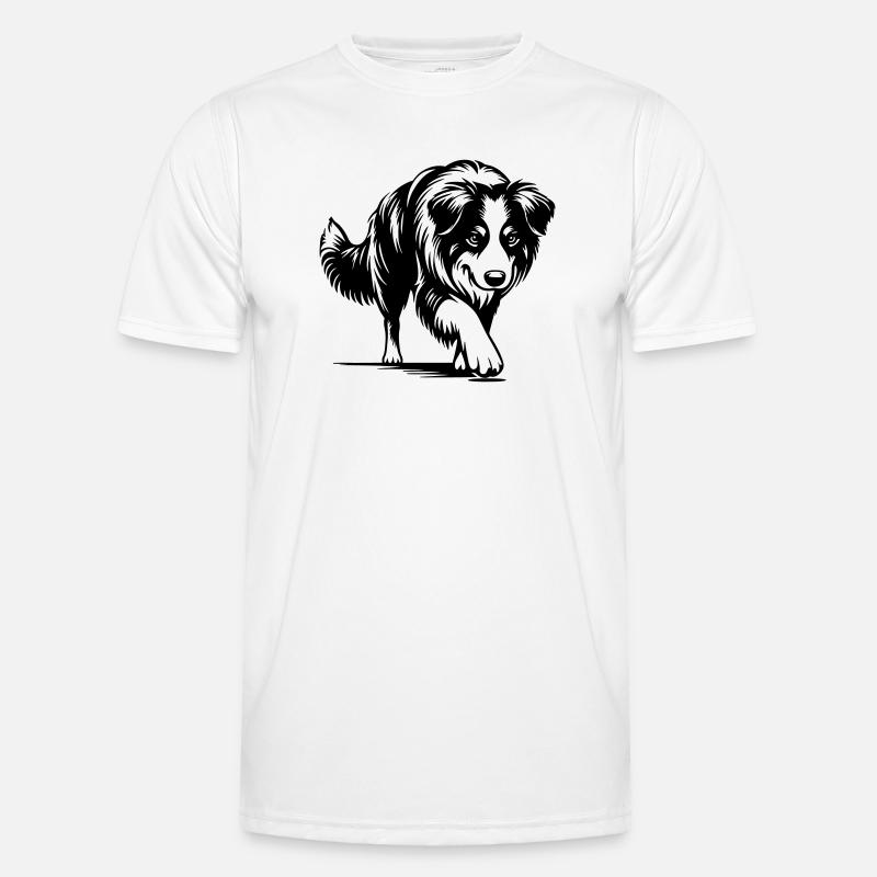 Australian Shepherd - Men's Functional T-Shirt - white