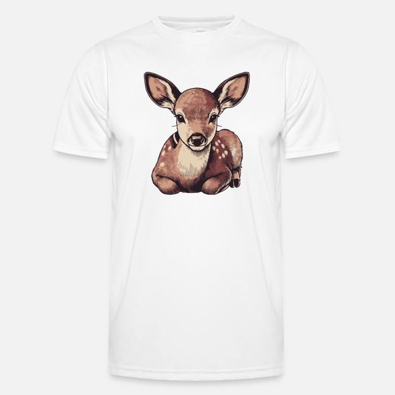 Roe deer - Men's Functional T-Shirt - white