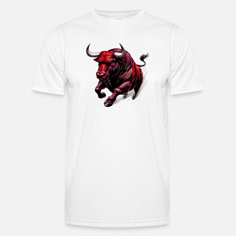 Bull - Men's Functional T-Shirt - white