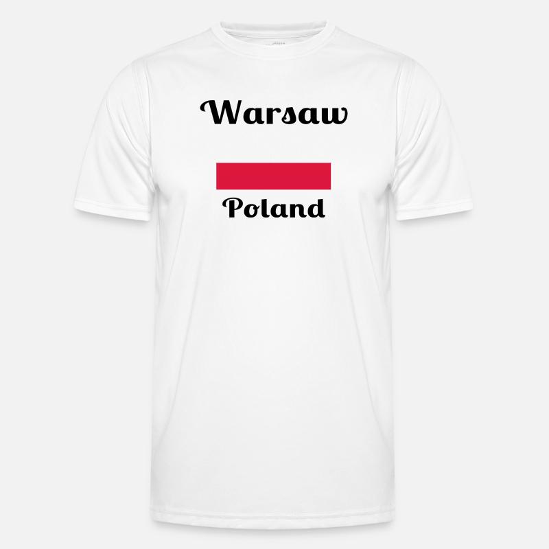Varsovie, Pologne - Imprimés élégants T-shirt sport Homme