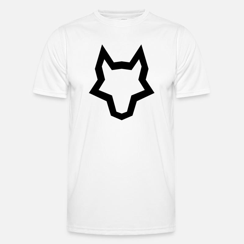 LOGO des Wolfes Männer Funktions-T-Shirt