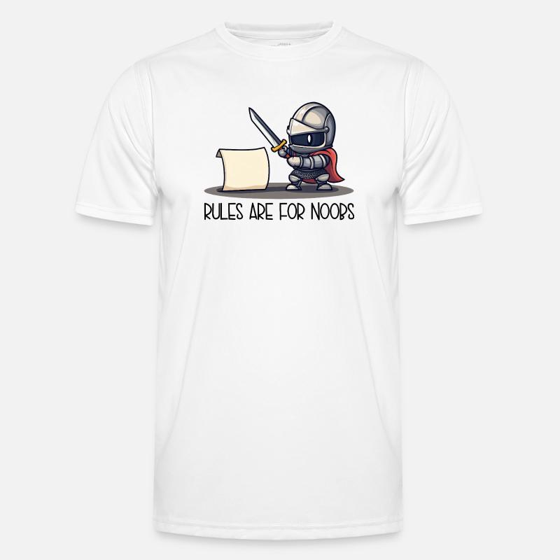 Cute Knight vs Scroll – Rules Are For Men's Functional T-Shirt