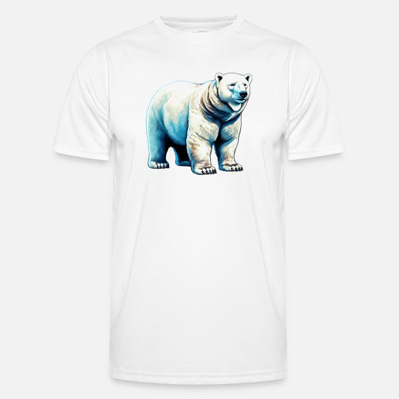 Weißer Eisbär Männer Funktions-T-Shirt