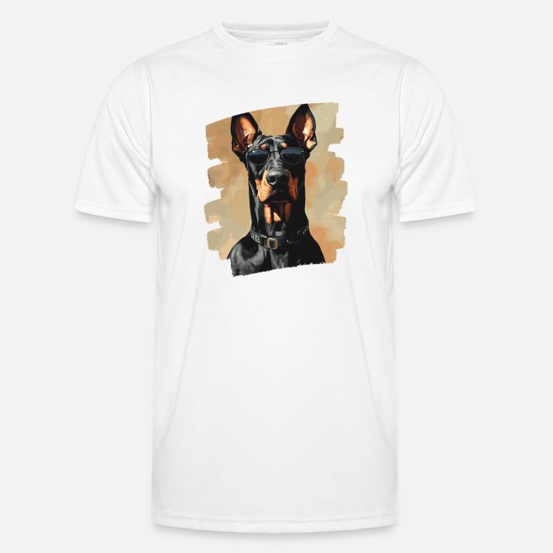 Dobermann Männer Funktions-T-Shirt