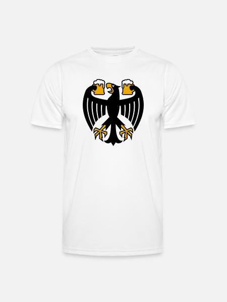 Germany Beer Federal Eagle - Men's Functional T-Shirt - white