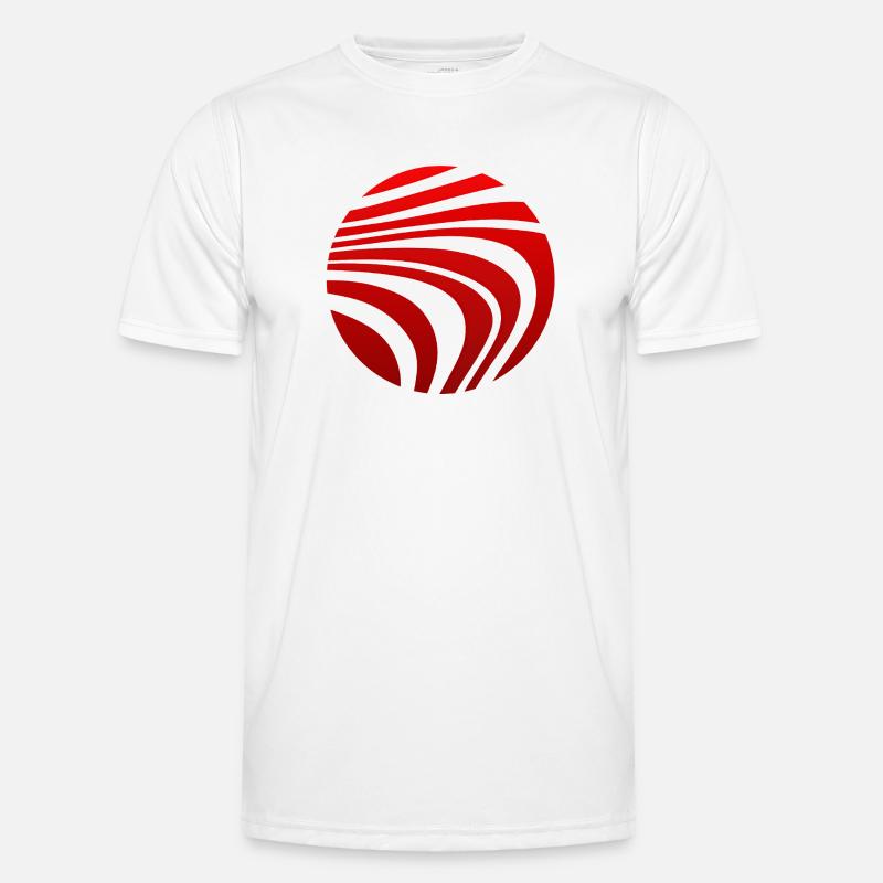 Psychedelic Pattern Red Gradient - Men's Functional T-Shirt - white