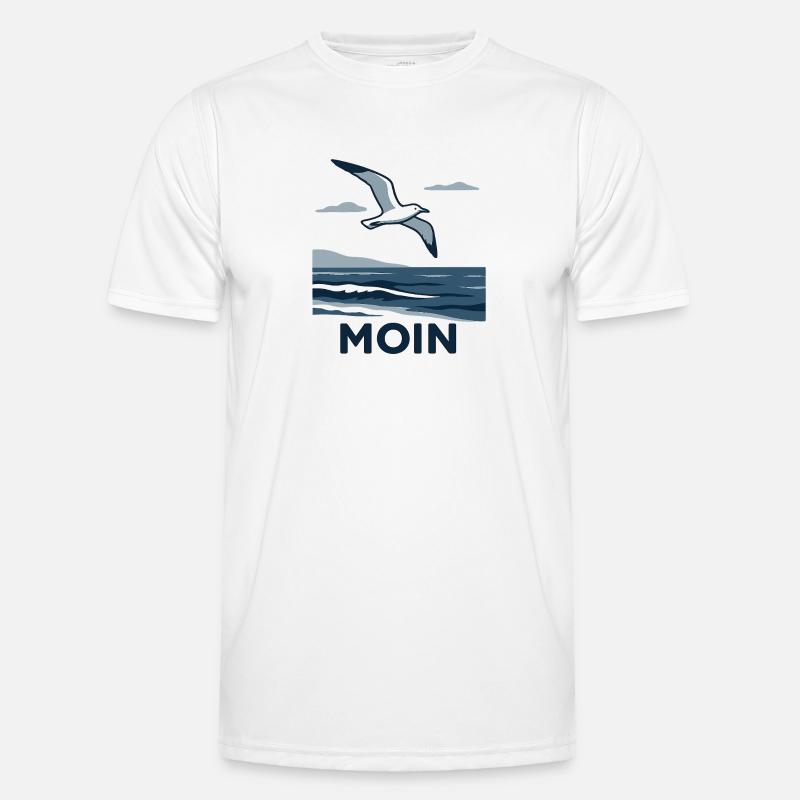 Moin Möwe Männer Funktions-T-Shirt