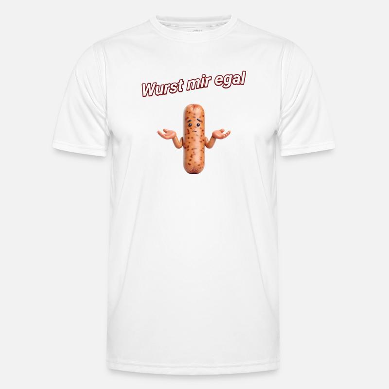Wurst mir egal Männer Funktions-T-Shirt
