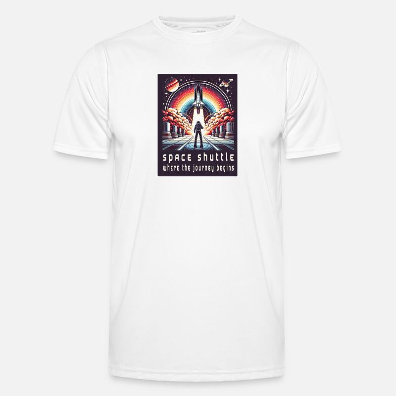 Space Shuttle - Die Reise beginnt Männer Funktions-T-Shirt