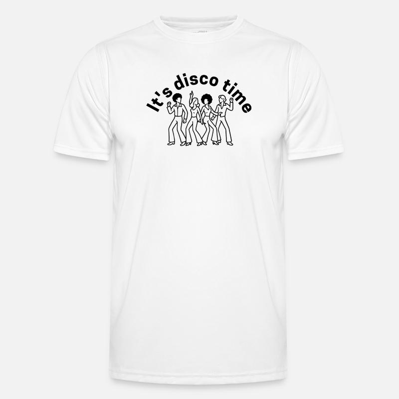 It s disco time - Männer Funktions-T-Shirt - Weiß
