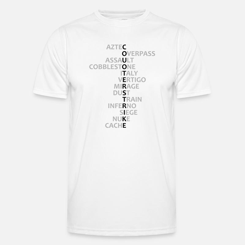 CS Maps Männer Funktions-T-Shirt