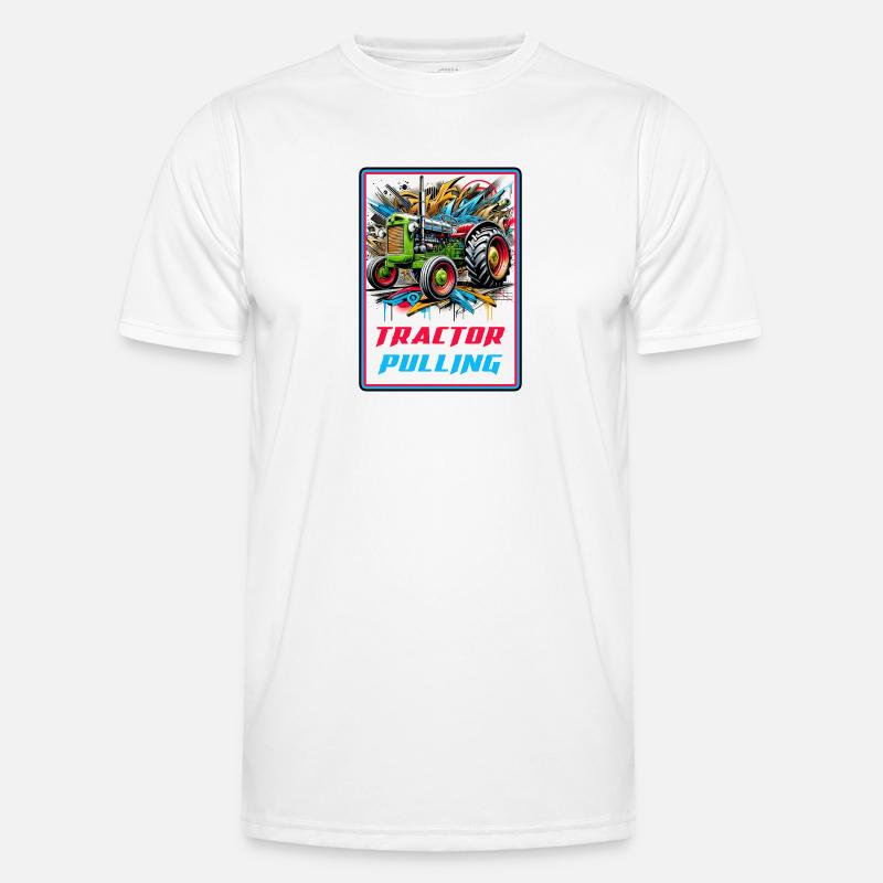 Tractor Pulling Power - Men's Functional T-Shirt - white