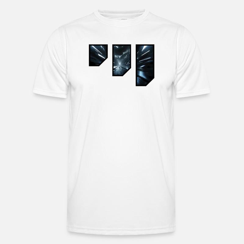 Futuristic Sci-Fi Corridor Design - Men's Functional T-Shirt - white