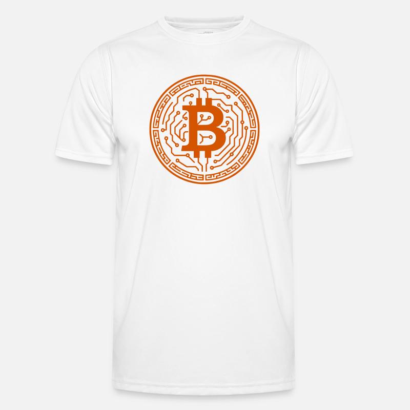 Bitcoin avec circuits T-shirt sport Homme